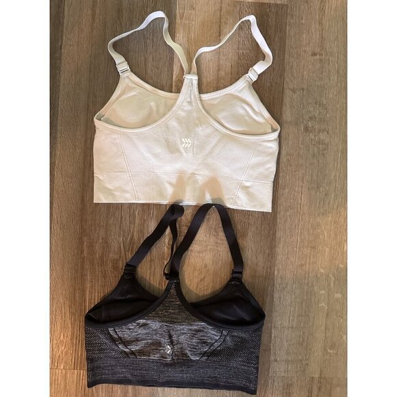 all in motion set of sports bras (blackish and white) size medium - Picture 2 of 4